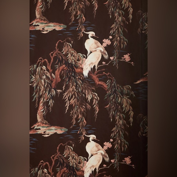 Anthropologie House of Hackney Zeus Wallpaper NWOT Botanical Moody Cranes - Picture 2 of 4